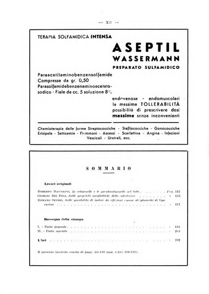 Giornale di batteriologia e immunologia bollettino clinico ed amministrativo dell'Ospedale Maria Vittoria