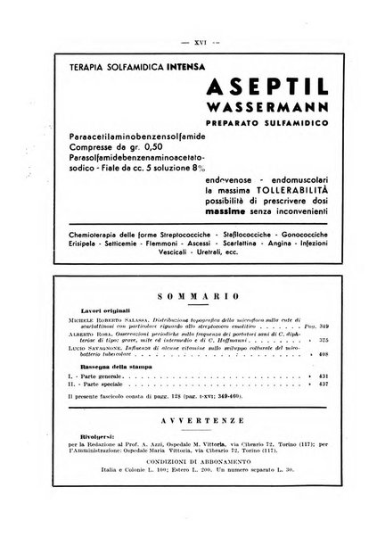 Giornale di batteriologia e immunologia bollettino clinico ed amministrativo dell'Ospedale Maria Vittoria