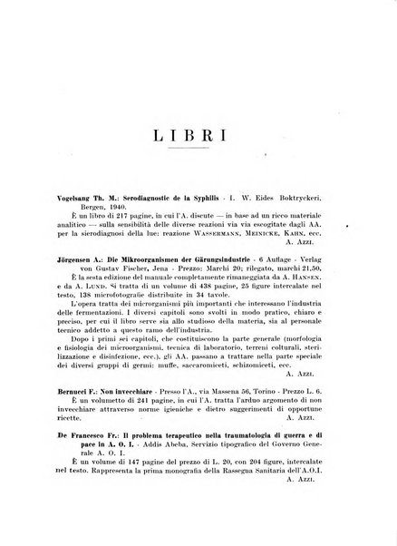 Giornale di batteriologia e immunologia bollettino clinico ed amministrativo dell'Ospedale Maria Vittoria