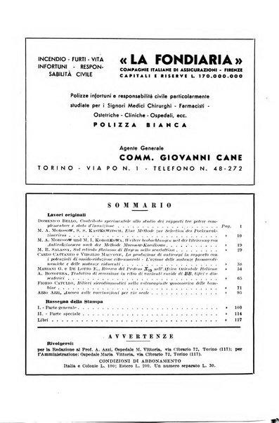 Giornale di batteriologia e immunologia bollettino clinico ed amministrativo dell'Ospedale Maria Vittoria