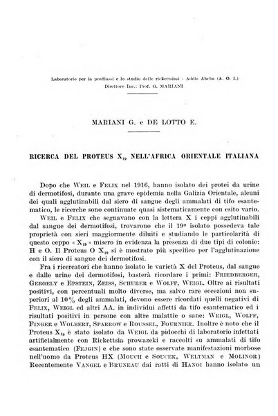 Giornale di batteriologia e immunologia bollettino clinico ed amministrativo dell'Ospedale Maria Vittoria