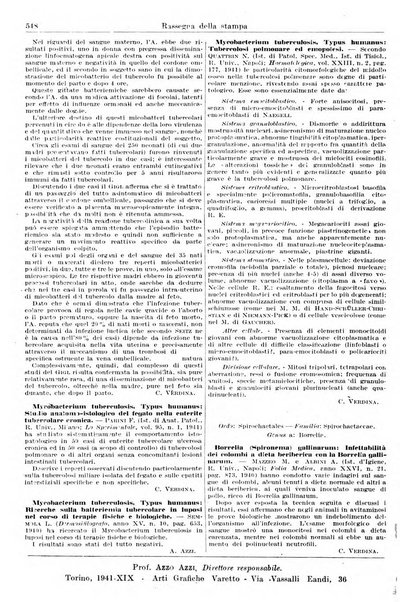 Giornale di batteriologia e immunologia bollettino clinico ed amministrativo dell'Ospedale Maria Vittoria