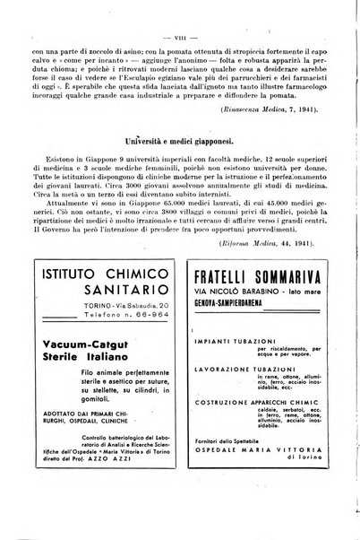 Giornale di batteriologia e immunologia bollettino clinico ed amministrativo dell'Ospedale Maria Vittoria