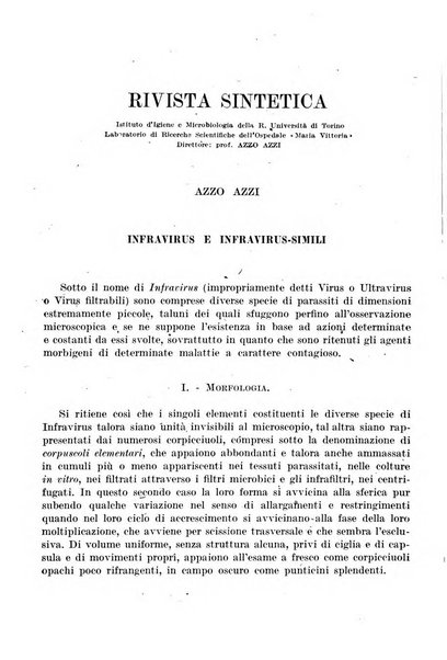 Giornale di batteriologia e immunologia bollettino clinico ed amministrativo dell'Ospedale Maria Vittoria