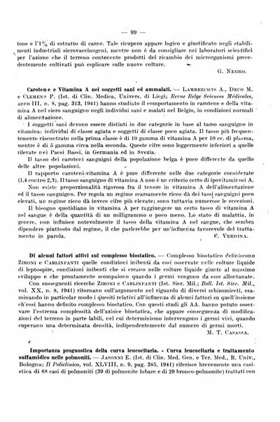 Giornale di batteriologia e immunologia bollettino clinico ed amministrativo dell'Ospedale Maria Vittoria