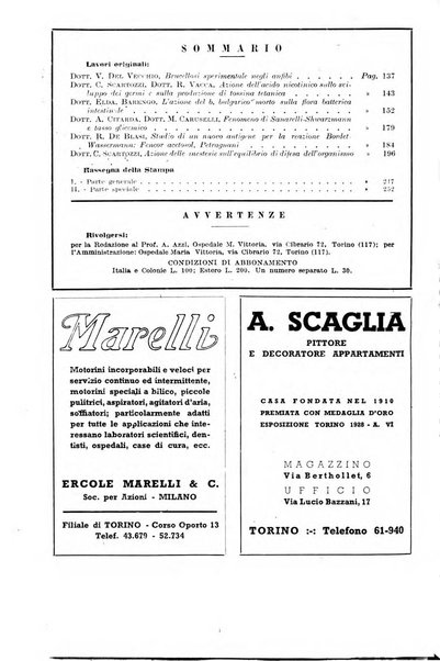 Giornale di batteriologia e immunologia bollettino clinico ed amministrativo dell'Ospedale Maria Vittoria