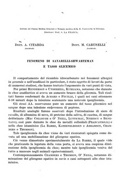 Giornale di batteriologia e immunologia bollettino clinico ed amministrativo dell'Ospedale Maria Vittoria