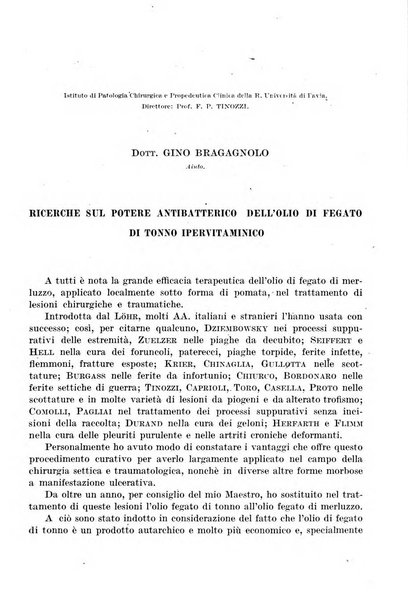 Giornale di batteriologia e immunologia bollettino clinico ed amministrativo dell'Ospedale Maria Vittoria