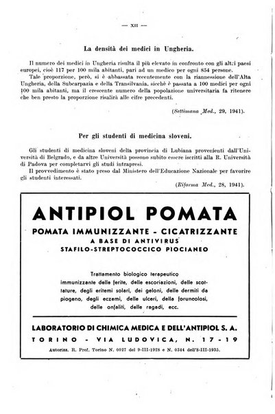 Giornale di batteriologia e immunologia bollettino clinico ed amministrativo dell'Ospedale Maria Vittoria