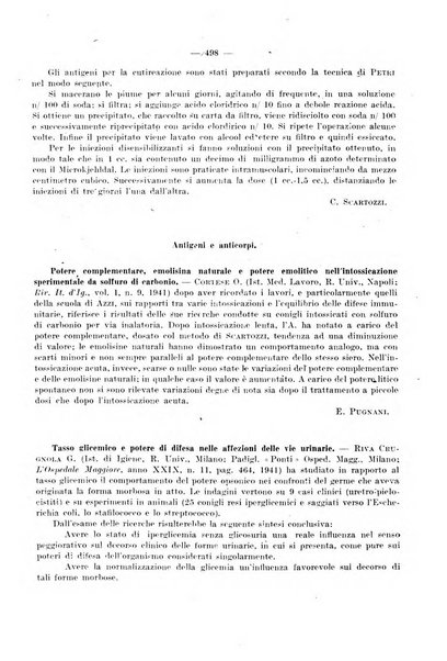 Giornale di batteriologia e immunologia bollettino clinico ed amministrativo dell'Ospedale Maria Vittoria