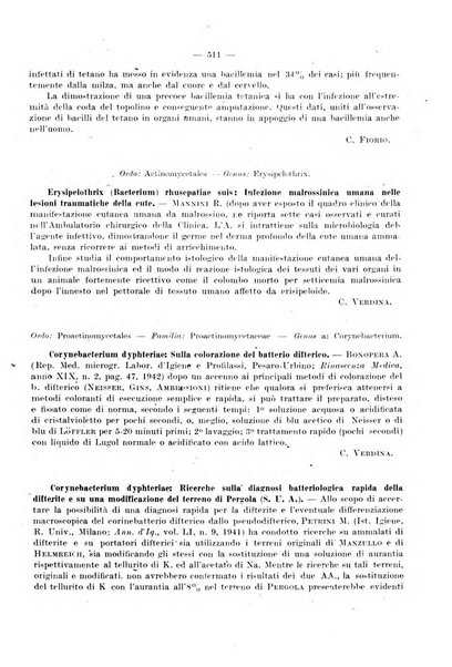 Giornale di batteriologia e immunologia bollettino clinico ed amministrativo dell'Ospedale Maria Vittoria