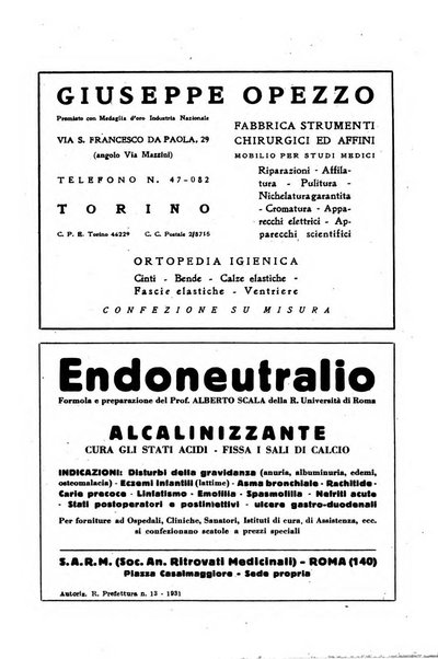 Giornale di batteriologia e immunologia bollettino clinico ed amministrativo dell'Ospedale Maria Vittoria