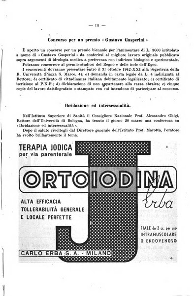 Giornale di batteriologia e immunologia bollettino clinico ed amministrativo dell'Ospedale Maria Vittoria