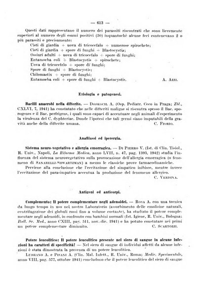 Giornale di batteriologia e immunologia bollettino clinico ed amministrativo dell'Ospedale Maria Vittoria