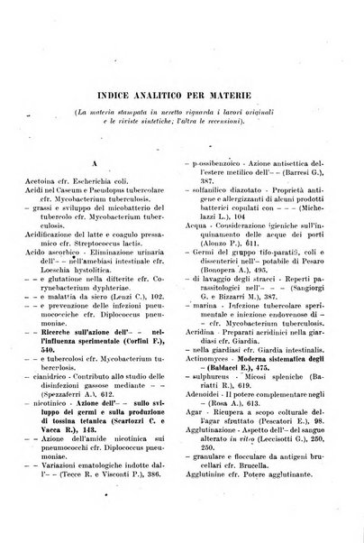 Giornale di batteriologia e immunologia bollettino clinico ed amministrativo dell'Ospedale Maria Vittoria