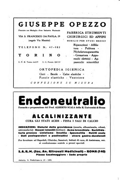 Giornale di batteriologia e immunologia bollettino clinico ed amministrativo dell'Ospedale Maria Vittoria