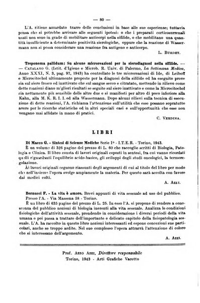 Giornale di batteriologia e immunologia bollettino clinico ed amministrativo dell'Ospedale Maria Vittoria