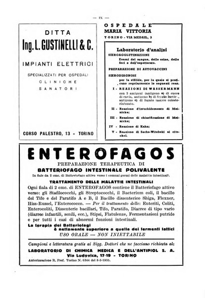 Giornale di batteriologia e immunologia bollettino clinico ed amministrativo dell'Ospedale Maria Vittoria