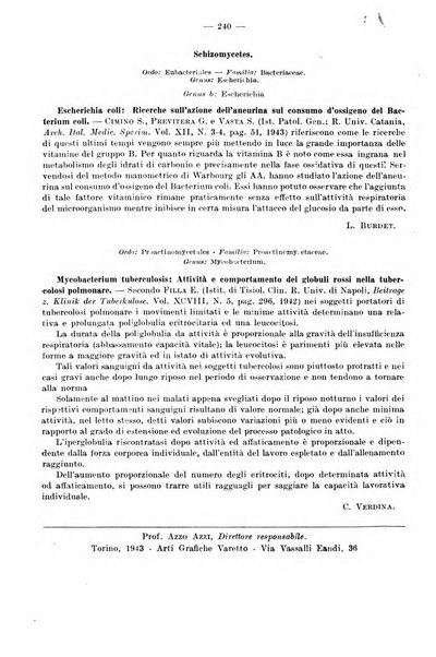 Giornale di batteriologia e immunologia bollettino clinico ed amministrativo dell'Ospedale Maria Vittoria