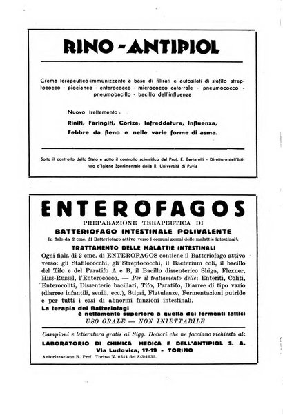 Giornale di batteriologia e immunologia bollettino clinico ed amministrativo dell'Ospedale Maria Vittoria