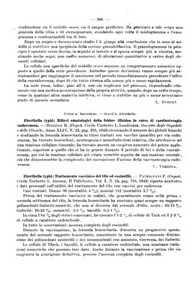 Giornale di batteriologia e immunologia bollettino clinico ed amministrativo dell'Ospedale Maria Vittoria