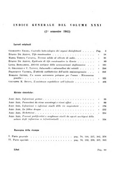 Giornale di batteriologia e immunologia bollettino clinico ed amministrativo dell'Ospedale Maria Vittoria