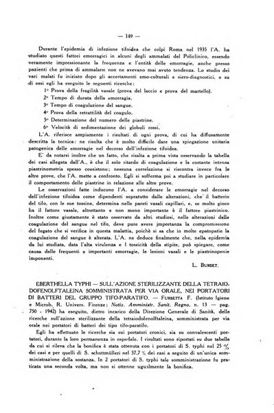 Giornale di batteriologia e immunologia bollettino clinico ed amministrativo dell'Ospedale Maria Vittoria