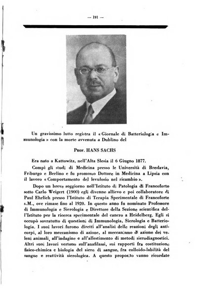 Giornale di batteriologia e immunologia bollettino clinico ed amministrativo dell'Ospedale Maria Vittoria