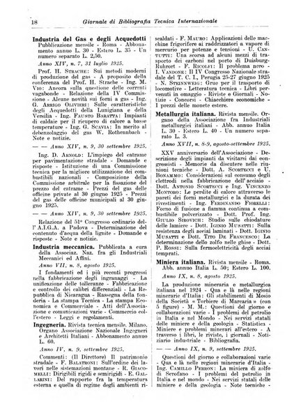 Giornale di bibliografia tecnica internazionale