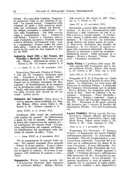 Giornale di bibliografia tecnica internazionale