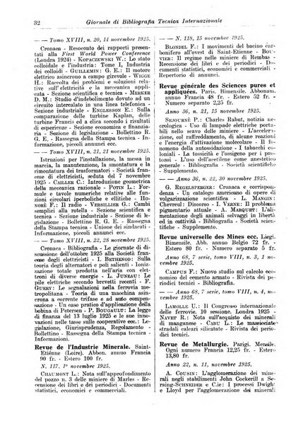 Giornale di bibliografia tecnica internazionale