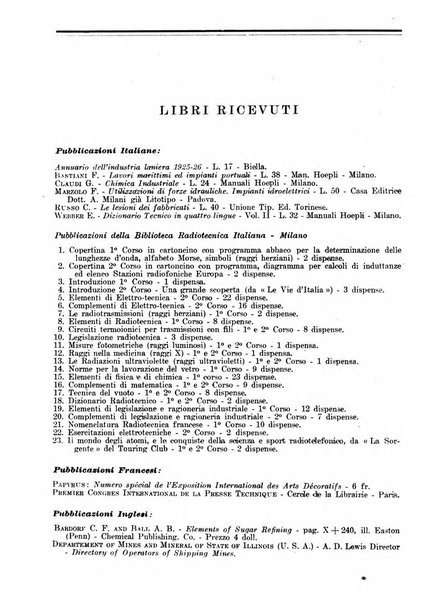 Giornale di bibliografia tecnica internazionale