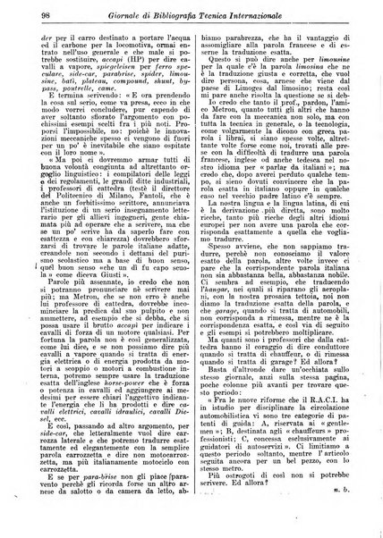 Giornale di bibliografia tecnica internazionale