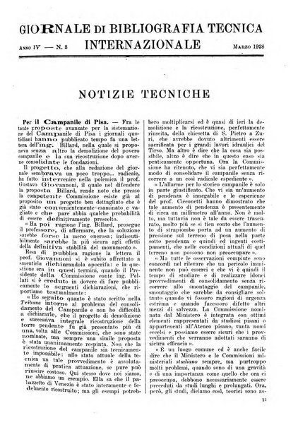 Giornale di bibliografia tecnica internazionale