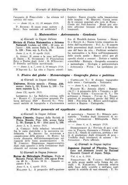 Giornale di bibliografia tecnica internazionale