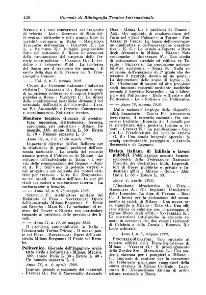 Giornale di bibliografia tecnica internazionale