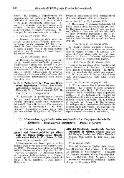 Giornale di bibliografia tecnica internazionale