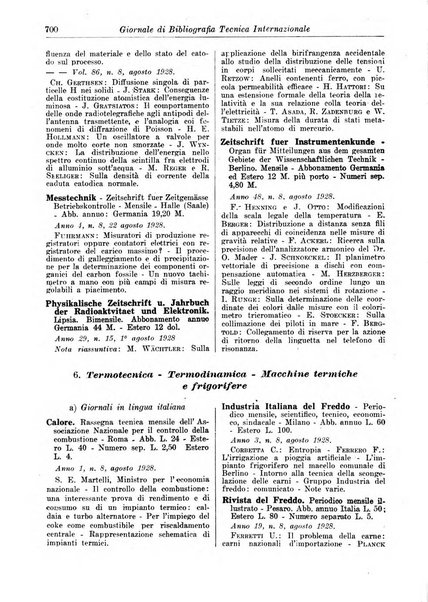 Giornale di bibliografia tecnica internazionale