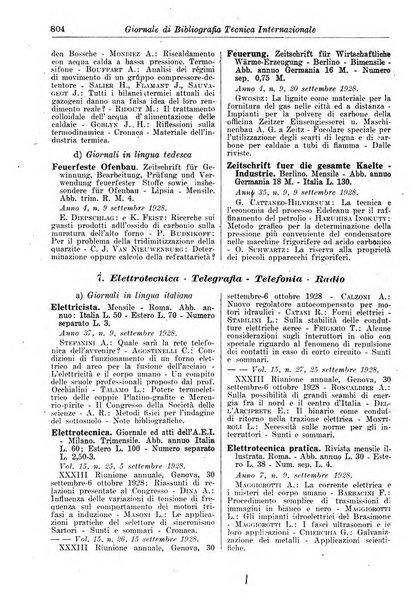 Giornale di bibliografia tecnica internazionale