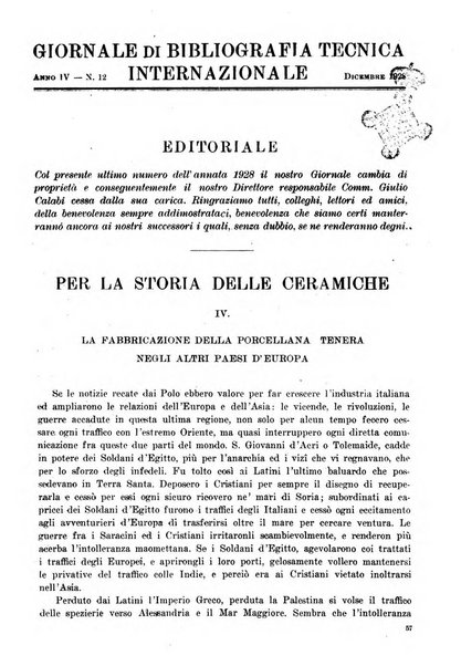 Giornale di bibliografia tecnica internazionale