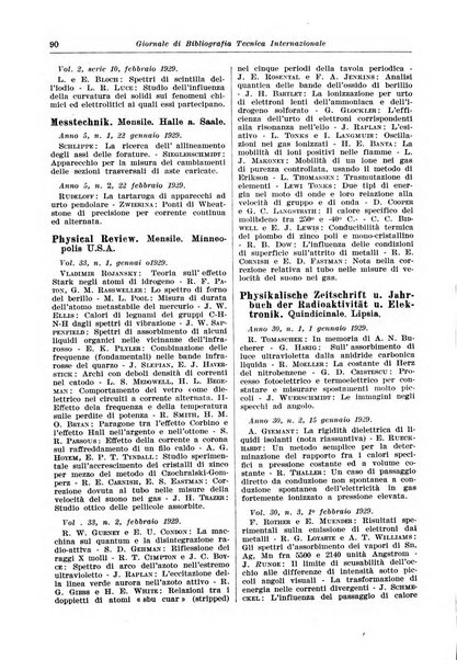 Giornale di bibliografia tecnica internazionale