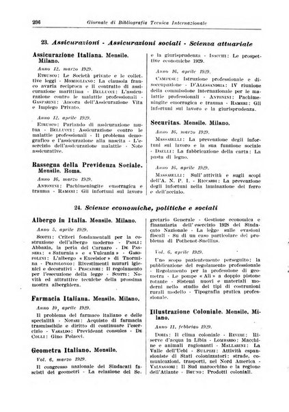 Giornale di bibliografia tecnica internazionale