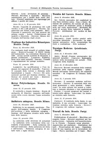 Giornale di bibliografia tecnica internazionale