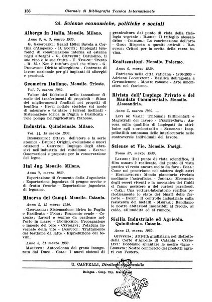 Giornale di bibliografia tecnica internazionale