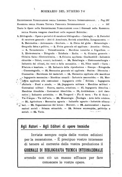 Giornale di bibliografia tecnica internazionale