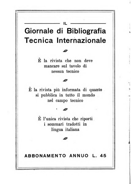 Giornale di bibliografia tecnica internazionale