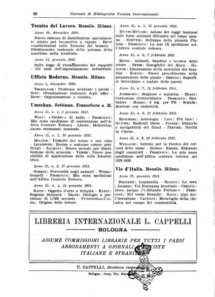 Giornale di bibliografia tecnica internazionale