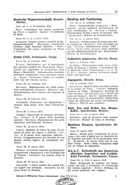 Giornale di bibliografia tecnica internazionale