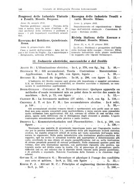 Giornale di bibliografia tecnica internazionale