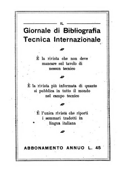 Giornale di bibliografia tecnica internazionale